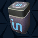 Inventive Sources In Shot Glass jar with lid and branding